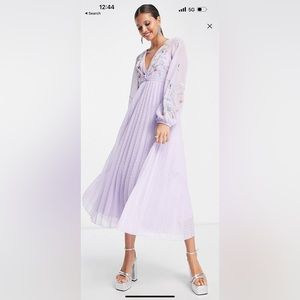 Beautiful lilac floral dress from ASOS